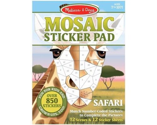 Набір для творчості Melissa&Doug Мозаїчні наклейки Сафарі (MD30160)