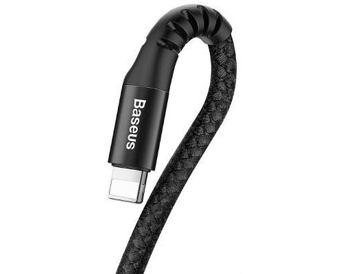 Дата кабель USB 2.0 AM to Lightning 1.0m Fish eye Spring 2A black Baseus (CALSR-01)