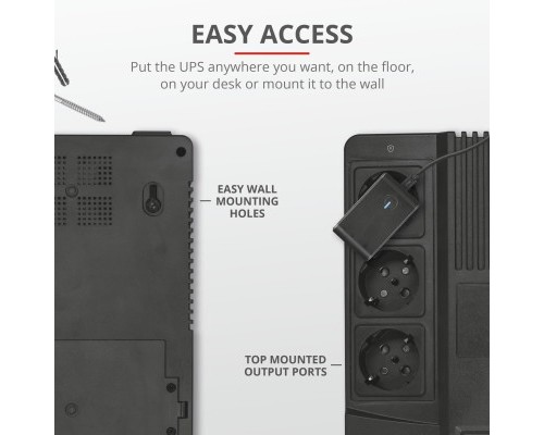 Пристрій безперебійного живлення Trust Maxxon 800VA UPS (23326_TRUST)