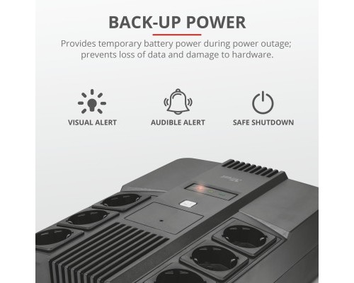 Пристрій безперебійного живлення Trust Maxxon 800VA UPS (23326_TRUST)