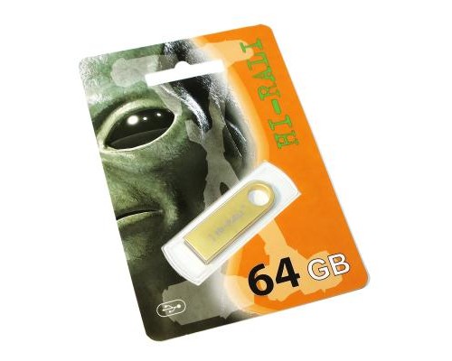 USB флеш накопичувач Hi-Rali 64GB Shuttle Series Gold USB 2.0 (HI-64GBSHGD) 