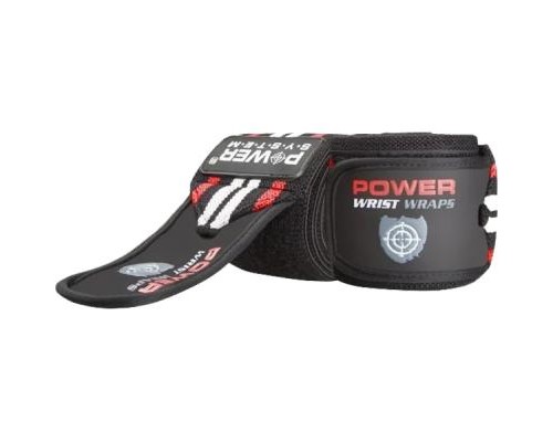 Бинт для спорту Power System Wrist Wraps PS-3500 Red/Black (PS-3500_Red-Black)
