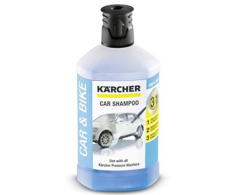 Засіб для мийок високого тиску Karcher автошампунь 3-в-1, Plug-n-Clean, 1л (6.295-750.0)