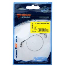 Повідець Ukrspin Orange Spinning титан з вертлюгом 30см 18кг(40lb)/0.4мм (1590.02.72)