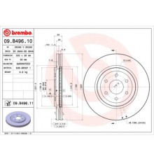 Гальмівний диск Brembo 09.B496.10