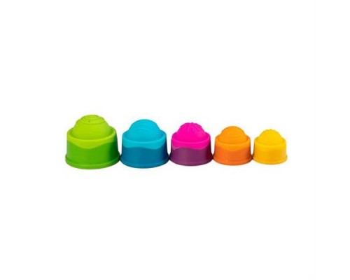 Розвиваюча іграшка Fat Brain Toys Пірамідка тактильна Чашки dimpl stack (F293ML) Розвиваюча іграшка Fat Brain Toys Пірамідка тактильна Чашки dimpl stack (F293ML)