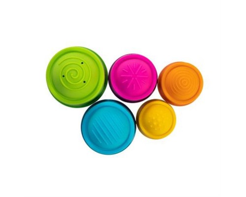 Розвиваюча іграшка Fat Brain Toys Пірамідка тактильна Чашки dimpl stack (F293ML) Розвиваюча іграшка Fat Brain Toys Пірамідка тактильна Чашки dimpl stack (F293ML)