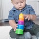 Розвиваюча іграшка Fat Brain Toys Пірамідка тактильна Чашки dimpl stack (F293ML)