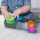Розвиваюча іграшка Fat Brain Toys Пірамідка тактильна Чашки dimpl stack (F293ML)