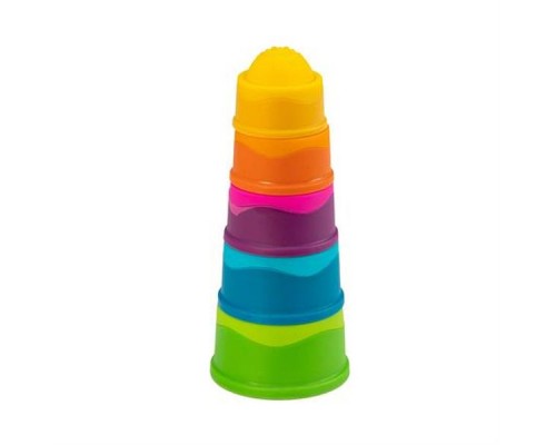 Розвиваюча іграшка Fat Brain Toys Пірамідка тактильна Чашки dimpl stack (F293ML) Розвиваюча іграшка Fat Brain Toys Пірамідка тактильна Чашки dimpl stack (F293ML)