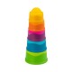 Розвиваюча іграшка Fat Brain Toys Пірамідка тактильна Чашки dimpl stack (F293ML)