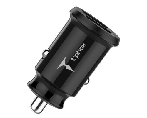 Зарядний пристрій T-Phox Charger Set 2.4A Dual+MicroUSB cable 1.2m (Black) (T-S09 SET M B)