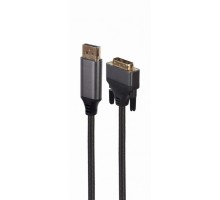 Кабель мультимедійний DisplayPort to DVI 1.8m 24 +1, 4K 30Hz Cablexpert (CC-DPM-DVIM-4K-6)