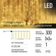 Гірлянда ColorWay штора водоспад 3x3м 300LED 220V теплий (CW-GW-300L33VWFWW)