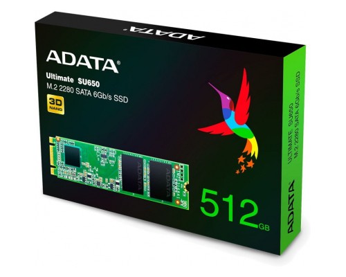 Накопичувач SSD M.2 2280 512GB ADATA (ASU650NS38-512GT-C)