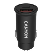 Зарядний пристрій Canyon PD 30W/QC3.0 18W Pocket size car charger (CNS-CCA20B03)