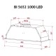 Витяжка кухонна Perfelli BI 5652 WH 1000 LED