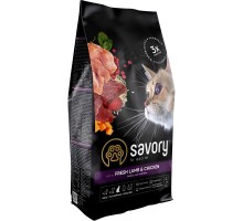 Сухий корм для кішок Savory Adult Cat Steril Fresh Lamb and Chicken 2 кг (4820232630112)