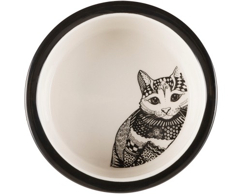 Посуд для котів Trixie Zentangle 300 мл / 12 см (4011905251202)