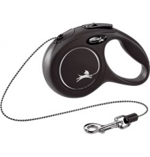 Повідок для собак Flexi New Classic XS трос 3 м (чорний) (4000498022429)