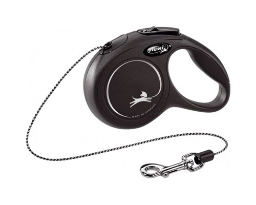 Повідок для собак Flexi New Classic XS трос 3 м (чорний) (4000498022429)