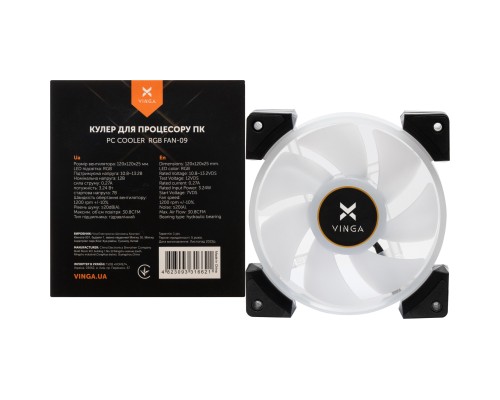 Кулер до корпусу Vinga RGB fan-09