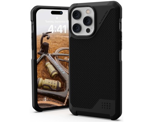 Чохол до мобільного телефона UAG Apple iPhone 14 Pro Max Metropolis LT Magsafe, Kevlar Black (114051113940)