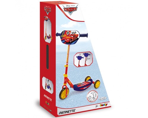 Самокат Smoby Toys Тачки з металевою рамою Триколісний (750114)