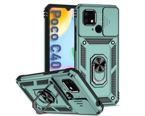 Чохол до мобільного телефона BeCover Military Poco C40 Dark Green (708204)