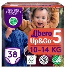 Підгузки Libero Up&Go Розмір 5 (10-14 кг) 38 шт (7322541742458)