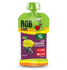Дитяче пюре Bob Snail Равлик Боб Яблуко-чорна смородина 120 г (4820219343790)