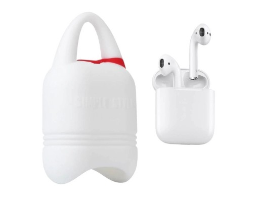 Чохол для навушників Kindon i-Smile для Apple AirPods IPH1430 White (702345)