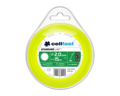 Жилка косильна Cellfast коло 2.0 x 15м (35-003)
