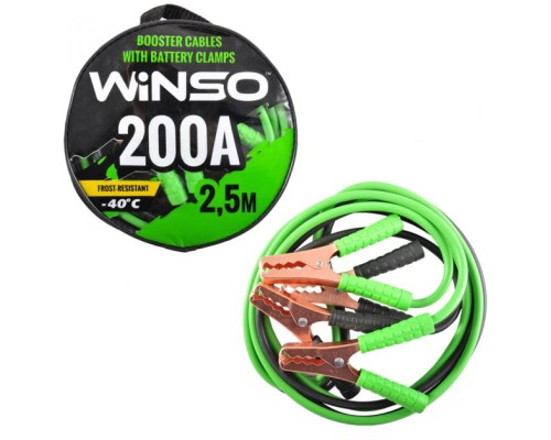 Дроти для запуску для автомобіля WINSO 200А, 2,5м (138210)