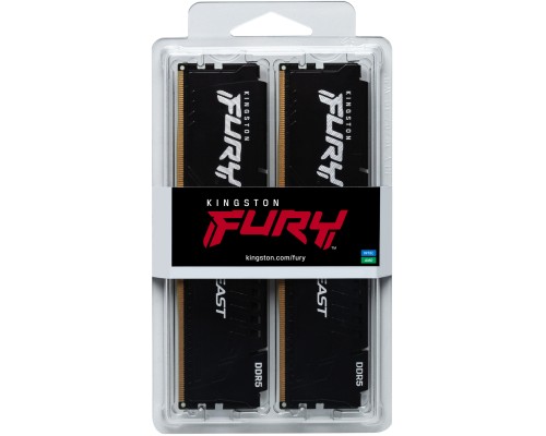 Модуль пам'яті для комп'ютера DDR5 64GB (2x32GB) 6000 MHz Beast Black XMP Kingston Fury (ex.HyperX) (KF560C40BBK2-64) Модуль пам'яті для комп'ютера DDR5 64GB (2x32GB) 6000 MHz Beast Black XMP Kingston Fury (ex.HyperX) (KF560C40BBK2-64)