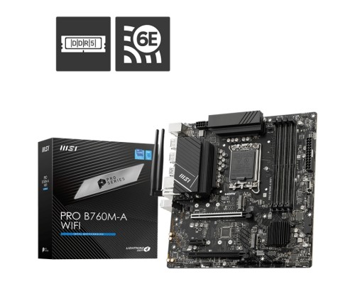 Материнська плата MSI PRO B760M-A WIFI