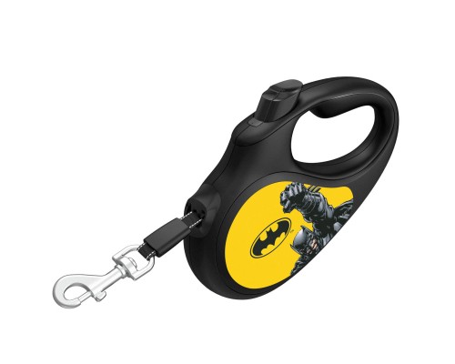 Повідок для собак WAUDOG R-leash Бетмен Жовтий світловідбиваюча стрічка L 5 м (8126-1002-01)