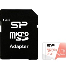 Карта пам'яті Silicon Power 1 TB microSDXC U3 A1 V30 4K UHD Superior 100R/80W + adapter (SP001TBSTXDV3V20SP)