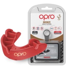 Капа Opro Bronze дитяча (вік до 10) Red (art.102501003) (Bronze_JR_Red)