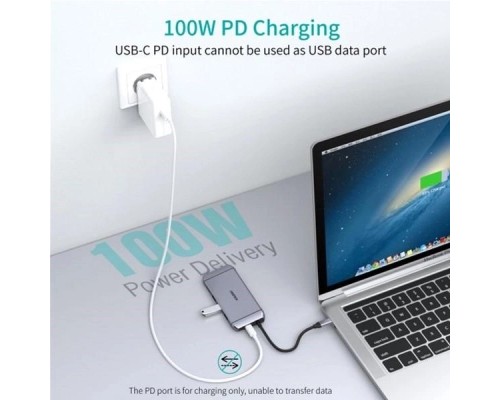 Концентратор Choetech USB-C 9-in-1 (HUB-M15-GY)