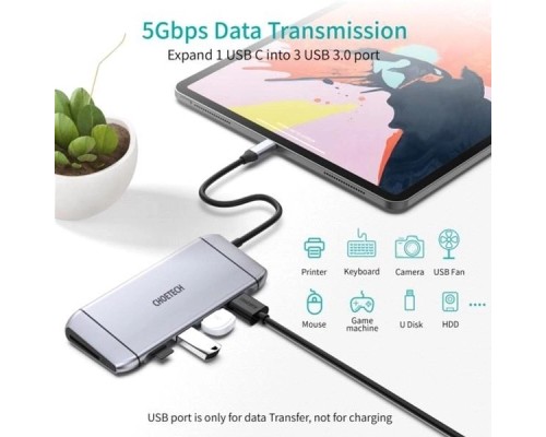Концентратор Choetech USB-C 9-in-1 (HUB-M15-GY)