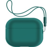 Чохол для навушників Armorstandart Silicone Case with straps для Apple Airpods Pro 2 Dark Green (ARM68612)