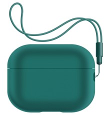 Чохол для навушників Armorstandart Silicone Case with straps для Apple Airpods Pro 2 Dark Green (ARM68612)