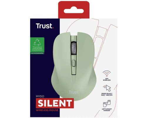 Мишка Trust Mydo Silent Wireless Green (25042)