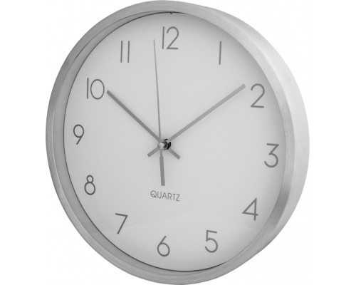Настінний годинник Economix Promo TITANIUM металевий, срібний (E51810)