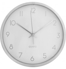 Настінний годинник Economix Promo TITANIUM металевий, срібний (E51810)
