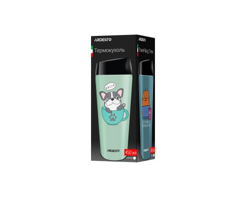 Термокружка Ardesto Coffee Тime Red Cat 450 мл Синя (AR2645CG)
