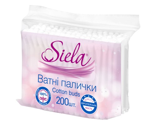 Ватні палички Siela 200 шт. (4820159840472)