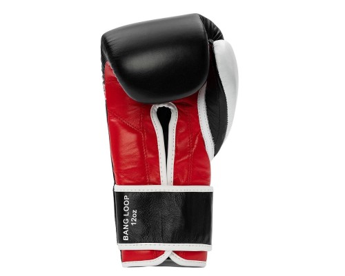 Боксерські рукавички Benlee Bang Loop Шкіра 12oz Чорно-червоні (199351 (Black Red) 12 oz.)