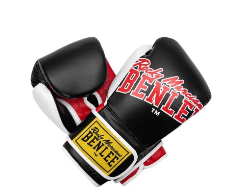 Боксерські рукавички Benlee Bang Loop Шкіра 12oz Чорно-червоні (199351 (Black Red) 12 oz.)